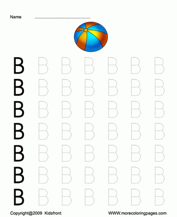 Capital Letter Dot To Dots B Sheet
