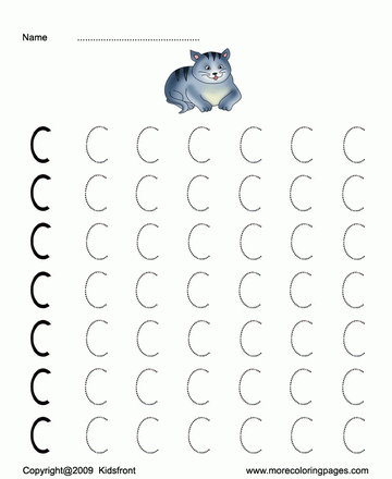 Capital Letter Dot To Dots C Sheet