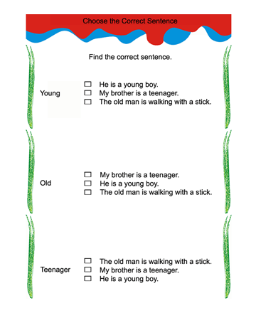 Correct Sentences 1 Sheet