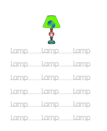 Printable Lamp Word Worksheet Coloring Worksheets, Free Online Coloring
