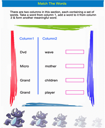 Matching Words 38 Sheet