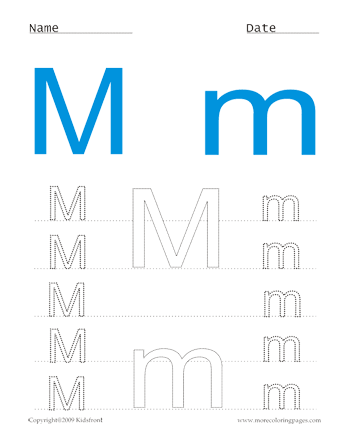 Printable Small And Capital Letter M Coloring Worksheets Free Online Coloring Pages