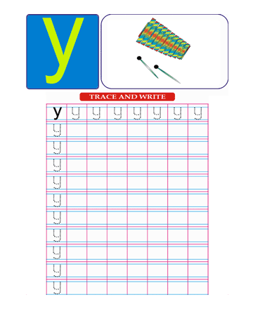 Small Letter Y Sheet