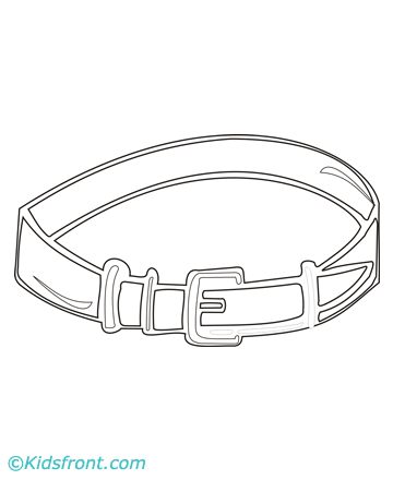 Belt Coloring Pages Printable
