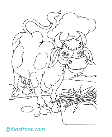 Featured image of post Cow Eating Grass Drawing For Kids Eating grass rids a cats system of any fur and helps with digestion