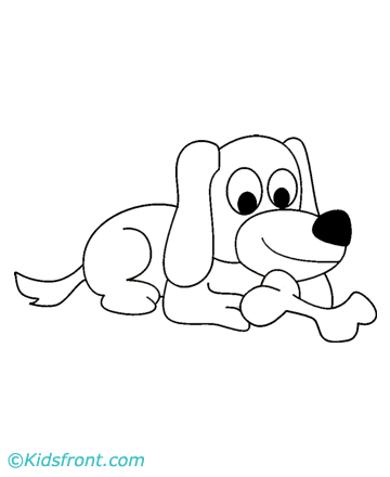 Cute Puppy Coloring Pages Printable