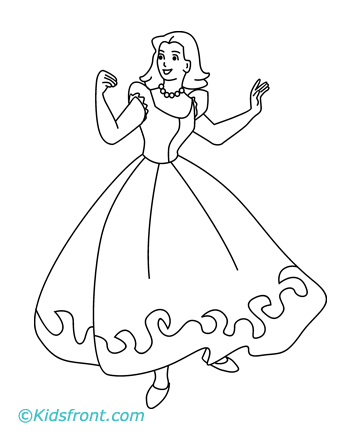 Coloring on Barbie Dancing Coloring Pages Printable