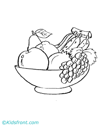 Fruits Coloring Pages Printable