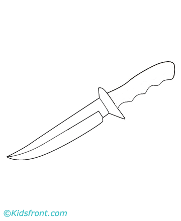 Knife Coloring Pages Printable