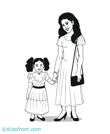 Mother Coloring Pages Printable