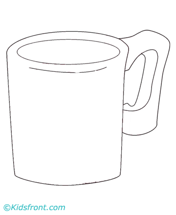 Mug Coloring Pages Printable