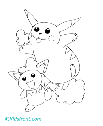 Pikachu Coloring on Pikachu Coloring Pages Printable