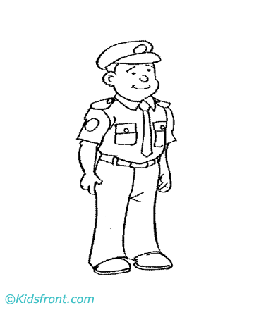 Policeman Coloring Pages Printable