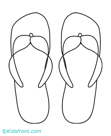 Slippers Coloring Pages Printable Kids Ballerina