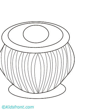 Tabla Coloring Pages Printable Kids Yogurt