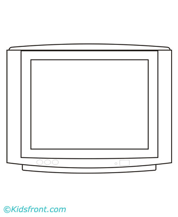 Television Coloring Pages Printable