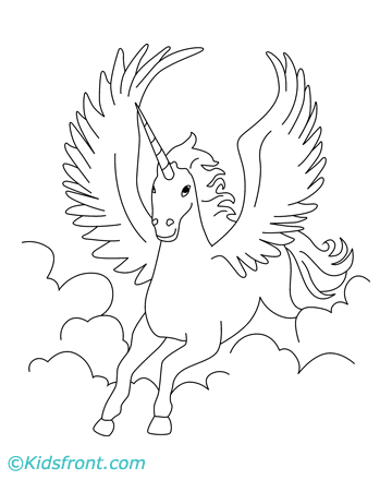 Unicorn Coloring Pages on Image Of Unicorn 2 Unicorn 2 Coloring Pages For Kids