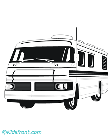 Van Coloring Pages - Learny Kids
