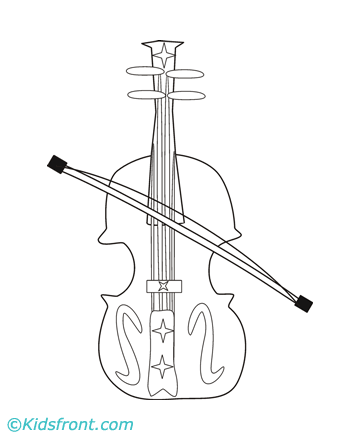 Violin Coloring Pages Images & Pictures - Becuo