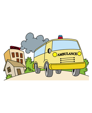 Medical Ambulance Coloring Pages