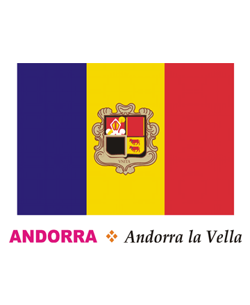 Andorra Flag Coloring Pages