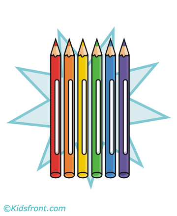 Color Pencil Coloring Pages