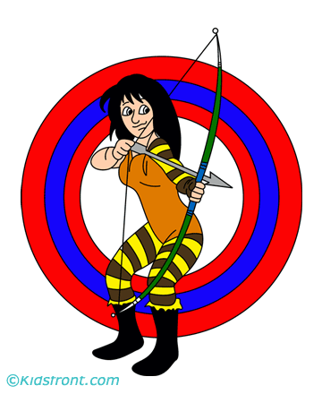 Archery Test Coloring Pages