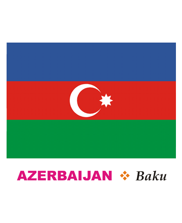 Azerbaijan Flag Coloring Pages