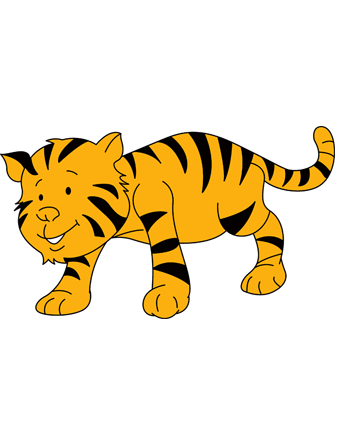 Baby Tiger Coloring Pages