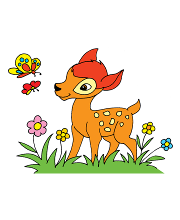 Bambi Character Coloring Pages
