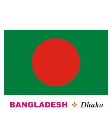 Bangladesh Flag Coloring Pages