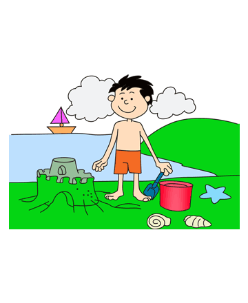 Sea Beach Coloring Pages