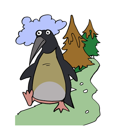 Penguin 2 Coloring Pages