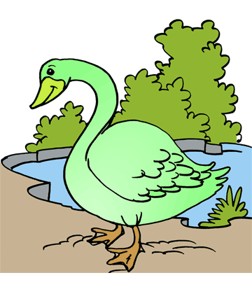 Swan 2 Coloring Pages