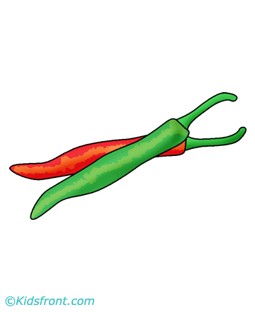 Chillies Coloring Pages