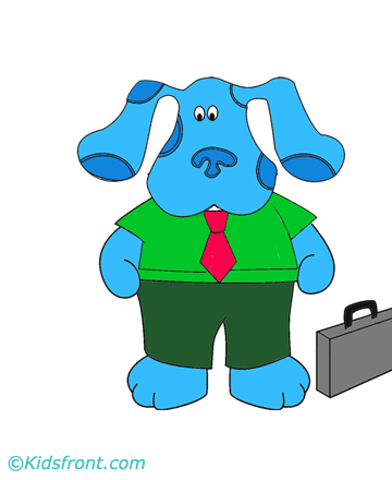Blue Clue Suitcase Coloring Pages