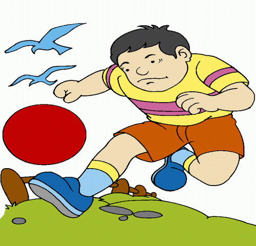 Boy Playing Coloring Pages