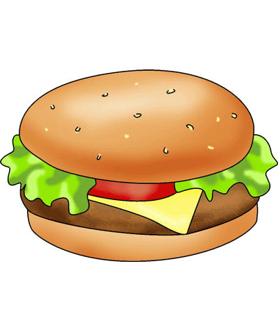Baked Burger Coloring Pages