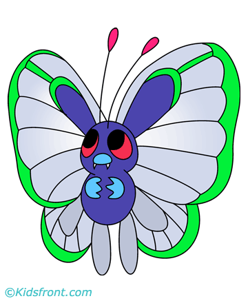 Butterfree Coloring Pages