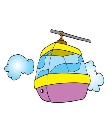 Cable Cars Coloring Pages