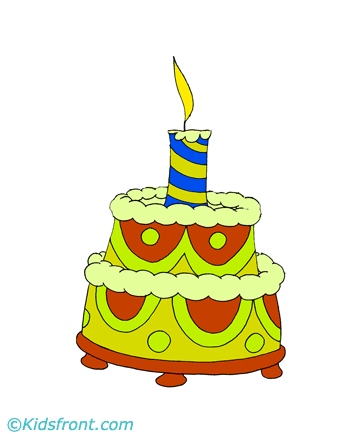 Delicious Cake Coloring Pages
