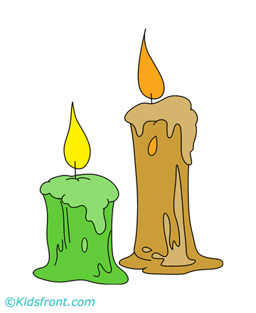 Natural Candles Coloring Pages