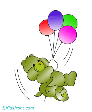 Birthday Bear Coloring Pages