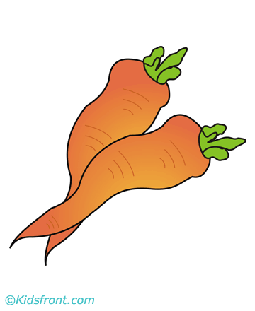 Carrot Coloring Pages