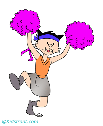 Cheer Leader Coloring Pages