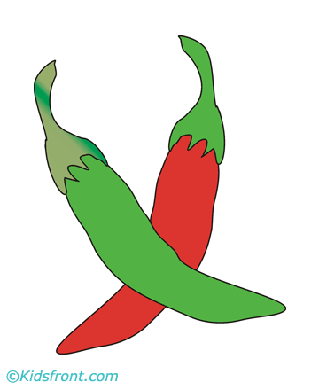Chilli Coloring Pages