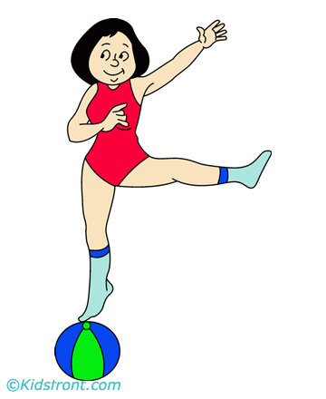 Circus Girl Coloring Pages