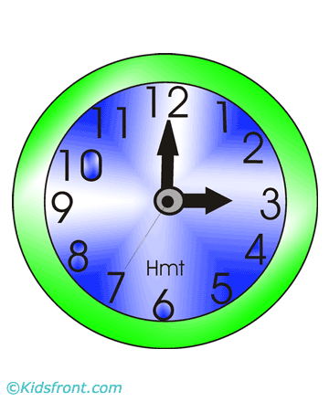 Round Clock Coloring Pages