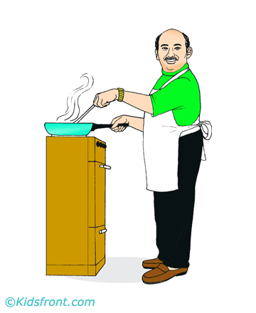 Cook Coloring Pages