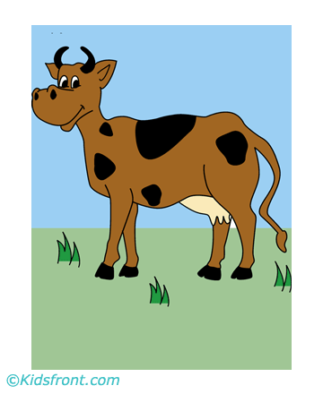 Beauty Queen Cow Coloring Pages